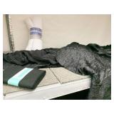 FABRIC PIECES, SOME WITH SEQUENCES