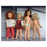 4 DOLLS INCLUDING IDEAL TOY CORPORATION 1969,