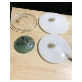 PYREX ETCHED LID, OTHER LIDS