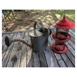 METAL WATERING CAN MADE IN HUNGARY RED BIRD