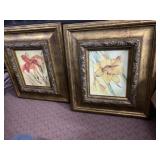 RED DAY LILY PRINT, YELLOW DAY LILY PRINT,