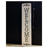 METAL WELCOME SIGN 36" X 8"