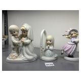 THREE PRECIOUS MOMENTS FIGURINES, I GIVE MY LOVE