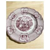 ANTIQUE PURPLE ON WHITE TRANSFERWARE, BOLOGNA