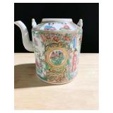 VINTAGE CHINESE TEAPOT, NO LID OR HANDLE