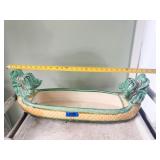 CERAMIC DRAGON PLANTER 29" X 8"