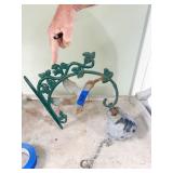 WROUGHT IRON DECORATIVE BELL 11" X12"