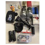 3M NEW EYE PROTECTION, SPEAKERS, LINT BRUSH, BELT