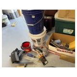 BUCKETS, PAINT HOLDERS, BRUSHES, ETC.