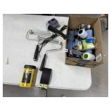PAINT ROLLER HANDLE AND ROLLER BRUSHES