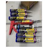 LOCTITE 8 TUBES AND CAULK GUN