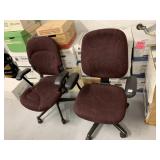 2 ROLLING OFFICE CHAIRS
