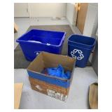RECYCLE WASTE CANS AND GARBAGE BAGS