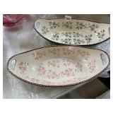 2 TEMP-TATIONS OVAL NEW SERVING BOWLS