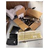 NETGEAR AND POWER CORDS, KEYBOARDS