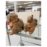 2 CLAY FIGURES