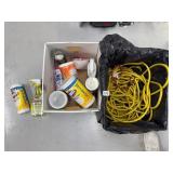 EXTENSION CORD, CLEANING CLOTHES NOT ALL FULL