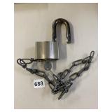 OVERSIZE LOCK   AND KEY