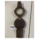 COLEMAN NIGHT SIGHT QUARTZ SNAP ON BELT WATCH