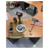 AMERICAN FLAG, OVER THE DOOR HANGER, LUCITE THREE