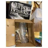 CHRISTIE BRINKLEY CALENDAR, BOTTLE W/ FEED, CUPS