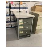 GRAY 3 DRAWER CABINET 18 X 29 X 27