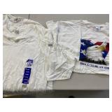 NEW LARGE 4 WHITE T SHIRTS ONE W/ EAGLE