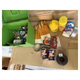 BRAKE FLUID, GLOVES, OIL WRENCH, ETC.