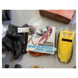 BOOSTER CABLES AND RUBBER BOOTS