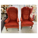 FIRESIDE VINTAGE CHAIRS AND ACCENT PILLOWS