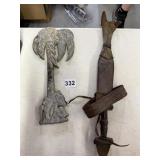 METAL PALM TREE AND OTHER PIECE