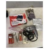 DRILL & BITS, GLOVES, DE-CHO1BATTERY CHARGER,