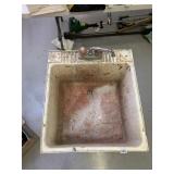 FREE STANDING UTILITY SINK WITH FAUCET