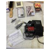 CANDLES, BOOTS, AIR COMPRESSOR WITH AUTO SHUT OFF