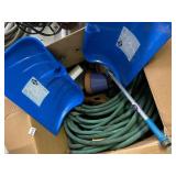 SNOW SHOVEL, GARDEN HOSE, SPRINKLER FOR WATERING