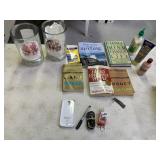 CASE POCKET KNIFE TULIP JARS, BOOKS INCLUDING