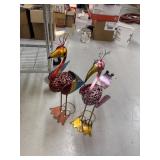 2 METAL BIRDS