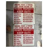 STAY OFF PROPERTY SIGNS STEEL 3 NEW