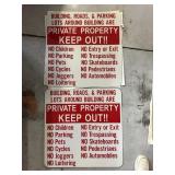 STAY OFF PROPERTY SIGNS STEEL 3 NEW