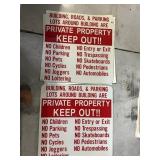 STAY OFF PROPERTY SIGNS STEEL 2 NEW