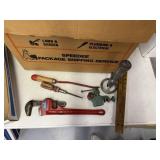 PLUMBER PIPE WRENCH, SCREWDRIVER ETC.