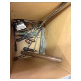 VINTAGE HAND DRILL AND OTHER TOOLS