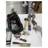 PAPER TOWEL HOLDER, HAND TOOLS AND TOOL BAG