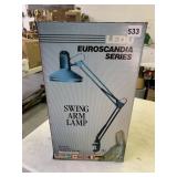 SWING ARM DESK LAMP NEW IN BOX CLIPS ON A TABLE