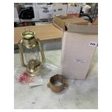 2 LANTERNS V & O NEW BRASS PLATED # 20