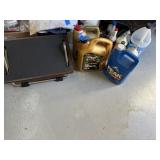LAPTOP TRAY ASSORTED HALF FULL OIL COOLANT AND