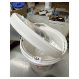 FLUORESCENT LIGHT BULB RETURN BUCKETS