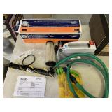 PLASTIC FOOD WRAP, HOOVER HEPA FILTER, NEW BRUSH