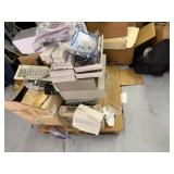 PALLET OF COMPUTER PARTS, KEYBOARDS, VINTAGE