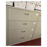 4 DRAWER LATERAL FILE CABINET 42" X 18" X 52"